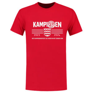 KAMPIOEN 27 T-shirt Rood en Zwart